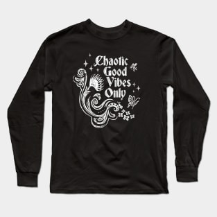 Chaotic Good Vibes Floral Long Sleeve T-Shirt